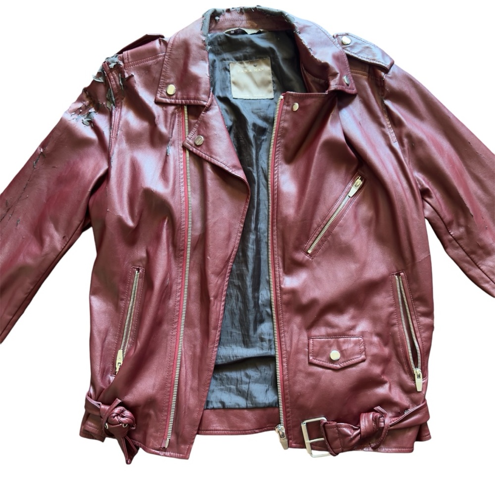 Zara Men Pleather Jacket